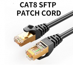 8Ware CAT8 Cable 0.5m (50cm) - Grey Color RJ45 Ethernet Network LAN UTP Patch Cord Snagless CAT8-R-0.5GRY