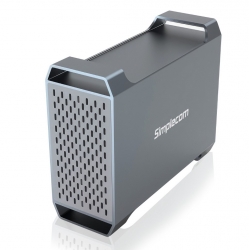 Simplecom SE482 SuperSpeed USB Dual Bay 3.5" SATA Hard Drive RAID Enclosure USB-C RAID 0/1, JBOD SE482