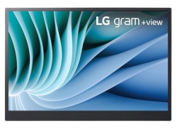 LG Gram +View 16” Portable Monitor WQXGA 2K 2560x1600 16:10 2xUSB-C Auto Rotate Tilt Pivot Power Delivery DisplayPort Anti-Glare Alternate Mode 670g 16MR70