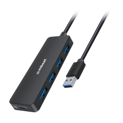 mbeat 4-Port USB 3.0 Hub with USB-C DC Port Compact and Portable Design Expandable Connectivity MB-U3H-5K