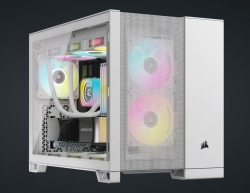 CORSAIR 2500D Airflow Tempered Glass mATX, ATX Mid-Tower, White Dual Chamber case 2024 CC-9011264-WW