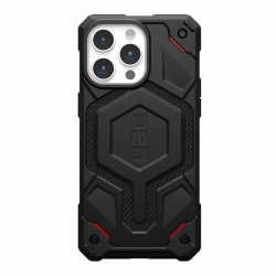 UAG Monarch Pro MagSafe Apple iPhone 15 Pro Max (6.7") Case -Kevlar Black(114222113940),25ft. Drop Protection(7.6M),5 Layers of Protection,10 Yr. WTY 1.14222E+11