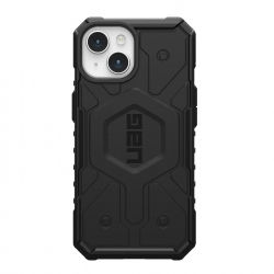 UAG Pathfinder MagSafe Apple iPhone 15 (6.1") Case - Black (114291114040), 18ft. Drop Protection (5.4M), Tactical Grip, Raised Screen Surround 1.14291E+11