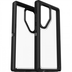OtterBox Defender XT Clear Samsung Galaxy S24 Ultra 5G (6.8") Case Clear/Black - (77-94727),DROP+ 5X Military Standard, Port cover block dust and dirt 77-94727