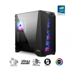MSI MEG PROSPECT700R Mid-Tower Case, SupportsE-ATX[up to 310 x 304.8 mm] / ATX / Micro-, 2x USB 3.2, 1x USB3.2, 1x HD Audio, 1x Mic, ATX Power Supply MEG PROSPECT 700R