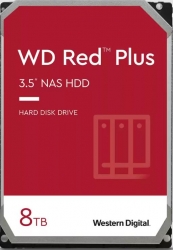 Western Digital WD Red Plus 8TB 3.5" NAS HDD SATA WD80EFPX 215MB/s 5640 RPM 256MB Cache 3-Year Limited Warranty WD80EFPX