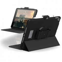 UAG Scout Apple iPad (10.2") (9th/8th/7th Gen) with Handstrap Case - Black (12191H114040) 12191H114040