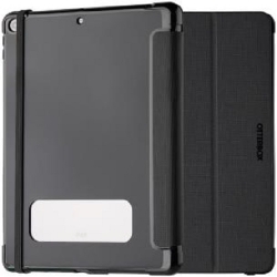 OtterBox React Folio Apple iPad (10.2') (9th/8th/7th Gen) Case Black ProPack -(77-92197), DROP+ Military Standard, Pencil Holder, Multi-Position Stand