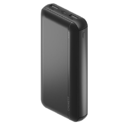Cygnett Power and Protect 20K Power Bank - Black (CY4034PBCHE), 1x USB-C(15W), 2x USB-A (12W), Total Output 15W Max, Digital Display, Charge 3 Devices CY4034PBCHE