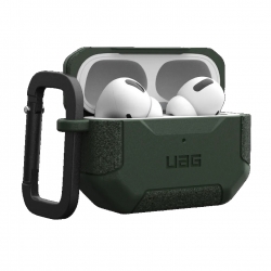 UAG Scout Apple Airpods Pro (2nd Gen) Case - Black (104123114040),DROP+ Military Standard,Detachable Carabiner,Tactical Grip, Featherlight 1.04E+11