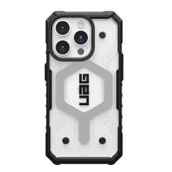 UAG Pathfinder MagSafe Apple iPhone 15 Pro (6.1") Case - Ice (114281114343), 18ft. Drop Protection (5.4M), Tactical Grip, Raised Screen Surround 1.14E+11