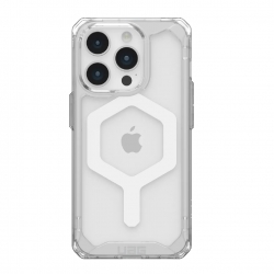 UAG Plyo MagSafe Apple iPhone 15 Pro (6.1') Case - Ice/White (114286114341), 16ft. Drop Protection (4.8M), Armored Shell, Air -Soft Corners