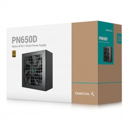 DeepCool PN650D 650W 80+ Gold Certified Non-Modular ATX Power Supply (Direct Cable) 120mm Fan, Japanese Capacitors, DC to DC, ATX12V V3.1, 100,000 MT