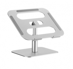 BrateckLPS03-19 ADJUSTABLE ALUMINUM LAPTOP RISER For most 11”-15” laptops & tablets (Silver) LPS03-19