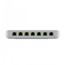 Ubiquiti Ultra 60W, Compact 8-port Layer 2 GbE PoE Switch, Versatile Mounting, 7 GbE PoE+ Output ports, 1 GbE Port, Includes PSU, 2Yr Warr USW-Ultra-60W