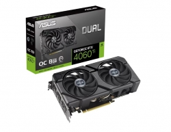 ASUS nVidia GeForce DUAL-RTX4060TI-O8G-EVO RTX 4060 Ti EVO OC Edition 8GB GDDR6, 2565 MHz Boost Clock, RAM 18 Gbps, 3xDP, 1xHDMI