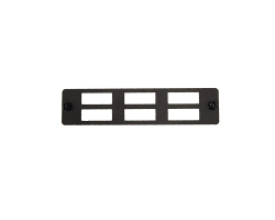 6 Port SC Duplex / LC Quad FOBOT Faceplate suitable for 015.004.0026 & 015.004.0028 - 015.004.0007