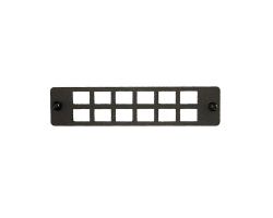 12 Port SC Simplex / LC Duplex FOBOT Faceplate suitable for 015.004.0026 & 015.004.0028 - 015.004.0008