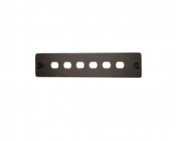 6 Port ST Simplex FOBOT Faceplate suitable for 015.004.0026 & 015.004.0028 - 015.004.0038