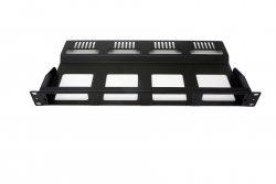 Fiber Patch Panel | 1U Supports 4 Cassettes - MPO-PANEL-1U