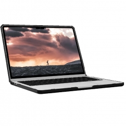 UAG Plyo Apple MacBook Air (13") (M2/M3) Case - Ice/Black(134007114340), DROP+ Military Standard, Armor Shell,Tactical Grip,Hinged Design,Port Access 1.34E+11