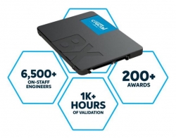 Crucial BX500 4TB 2.5" SATA3 6Gb/s SSD - 3D NAND 540/500MB/s 7mm 1.5 mil MTBF 3yr wty Acronis True Image Solid State Drive CT4000BX500SSD1