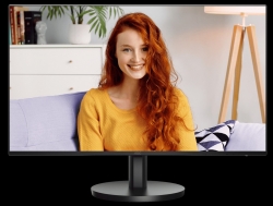 AOC 27" IPS, 100Hz, 250cd/m2, Full HD, 2w Speakers, 3-Way Frameless Slim HDMI, VGA Tilt Low Blue, Flicker Free, VESA 100mm, Office Monitor 27B3HA2