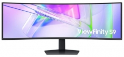 Samsung 49" ViewFinity Monitor Dual QHD 5120x1440 5ms 32:9 1000R Tilt Swivel Height Adjust VESA DisplayHDR 400 1xUSB-C DP 2xHDMI LAN Prot HAS Speaker LS49C950UAEXXY