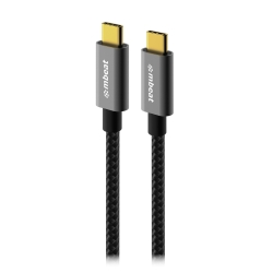 mbeat Tough Link 1.8m USB 3.2 Gen2 USB-C Cable - Space Grey transfer at speeds up to 10Gbps Video Resolution: Maximum 4K/60Hz MB-XCB-C2C180