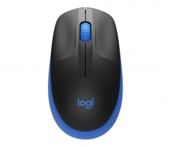 Logitech M190 Full-Size Wireless Mouse - BLUE from up to 10 meters away 1000 dpi, ONE AA- 18 months of worry-free usage 910-005914