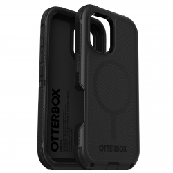 OtterBox Defender MagSafe Apple iPhone 16 Pro Max (6.9") Case Black - (77-95989), DROP+ 7X Military Standard, Tri-Layer,Port Covers 77-95989