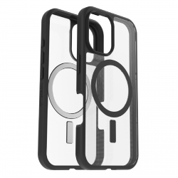 OtterBox React MagSafe Apple iPhone 16 Pro (6.3") Case Clear/Black - (77-96251),DROP+ Military Standard,Ultra-thin,Hard case with Soft Grip Edges 77-96251