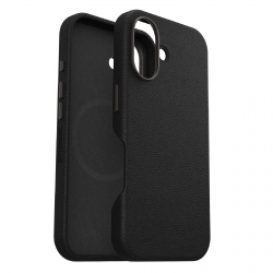 OtterBox Symmetry MagSafe Cactus Leather Apple iPhone 16 (6.1") Case Black - (77-96301),DROP+ 3X Military Standard,Ultra-Sleek,Pocket friendly 77-96301