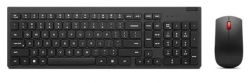 Lenovo Essential Wireless Combo Keyboard & Mouse Gen2 Low Profile Adjustable Tilt Leg Spill Resistant 1600DPI 3 buttons Optical Sensor 18mths Battery 4X31N50708