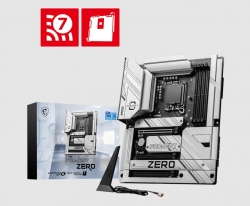 MSI Z790 PROJECT ZERO INTEL Z790 Motherboard, 4x DDR5 256GB, 3x PCI-E x 16, 1x PCI-E x 1, 4x M.2, 6x SATA 6G, 8x USB 2.0 Z790 PROJECT ZERO