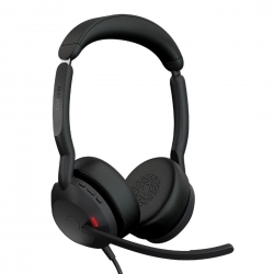 Jabra Evolve2 50, USB A, Stereo, UC, Active Noise Cancellation (ANC), Bluetooth Pairing, 4 Microphones for Audio Quality, Busylight, Call Management 25089-989-999