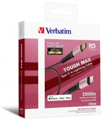 Verbatim Type C to Lightning Cable with Kevlar 120cm Rose Gold 66050