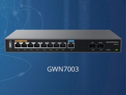 Grandstream GWN7003 Multi-WAN Gigabit VPN Router, Built-in Firewalls, 2x 2.5 Gigabit SFP Ports 9x Gigabit, 512MB RAM, 256MB Flash GWN7003