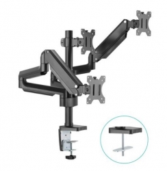 Mbeat mbeat® activiva ErgoLife Triple Monitor Screen Gas Spring Monitor Arm Support Monitor Types: Flat screen and curved screen Screen Size: 17"-27" ACA-MMA-TGC01K