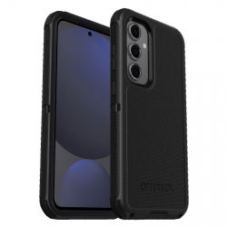 OtterBox Defender Samsung Galaxy S24 FE 5G (6.7") Case Black - (77-97095), DROP+ 7X Military Standard, Multi-Layer,Included Holster, 7 Years Warranty 77-97095