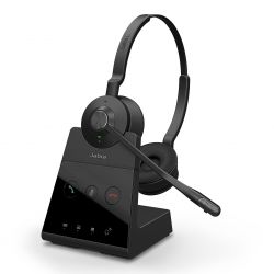 Jabra Engage 65 SE Stereo wireless headsets Up to 150 meters DECT wireless range, Talk-time Up to 13 hours, Busylight Advanced noise cancel 9659-553-117