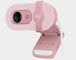 Logitech Brio 100 Full HD 1080p webcam with auto-light balance, integrated privacy shutter, and built-in mic 960-001624