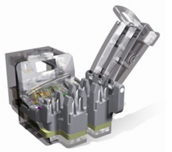 LEVITON | Cat6Plus UTP Tool-Free Snap-In Jack | Grey - LE-C6CJAKU002