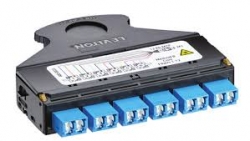 LEVITON | E2XHD Engage (0.50db IL) 12F OS2 MTP-LC Shut Universal Polarity | Blue - LE-FME2XHD-A012CSKLDU