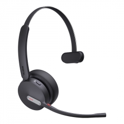Yealink BH70 Bluetooth Wireless Mono Headset UC, 3 mic noise cancellation Talk time up to 35h BT51 C Dongle with Type A Adaper Comfort Wearing BH70-M-UC-CA