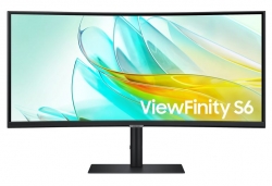 Samsung 34" ViewFinity S65UC WQHD Curved 3440x1440 1000R 5ms HDR 21:9 VA DP HDMI Headphone Speaker RJ45 USB-C LAN HAS Tilt Swivel Business Monitor 3YR LS34C650UAEXXY
