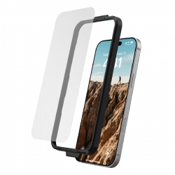 UAG Shield Apple iPhone 16 (6.1") Tempered Glass Screen Protector - Clear (14436511NA), Antimicrobial,Scratch Resistant, 1 Year Warranty 14436511NA