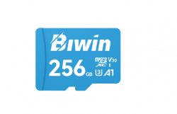 BIWIN MS100 256G microSD3.0 Read & Write Speed up to 100MB/s & 50MB/s case pack25/100 C10/U3/V30/A1 (64 GB-256 GB) BMMS100256G-RGX