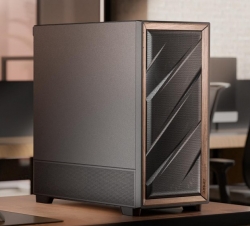 Antec Flux SE Walnut Wood Trim Solid Side Panel, 5 x PWM Fans, Multi-Direction Vent design, Removable Top Cooling Bracket. Case FLUX-SE