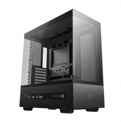 DeepCool CH690 DIGITAL Mid-Tower ATX Case, Panoramic Design, Support up to 420mm Radiator, Supports Rear Connector Motherboards, USB3.0×2、Audio/Mic×1 R-CH690-BKNNA0D-G-1